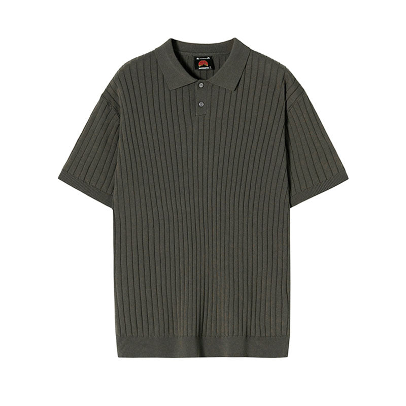 Men's Summer Short Sleeve POLO Shirt Knit T-Shirt