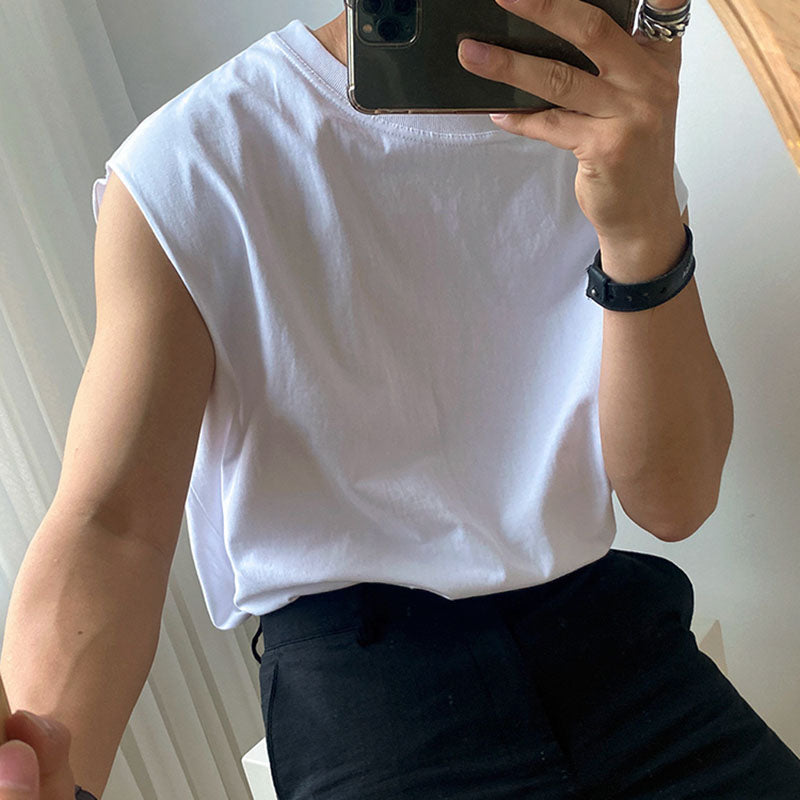 Solid Color Sleeveless Tank Top