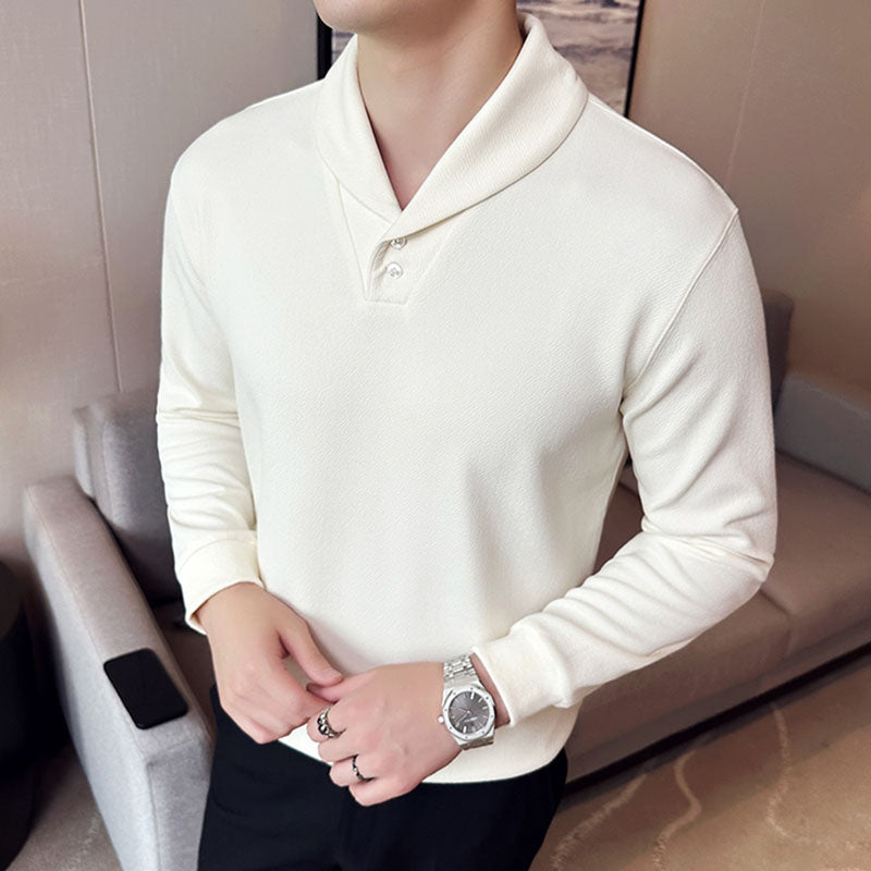 Men's Business Casual Slim Fit Collared T-Shirt