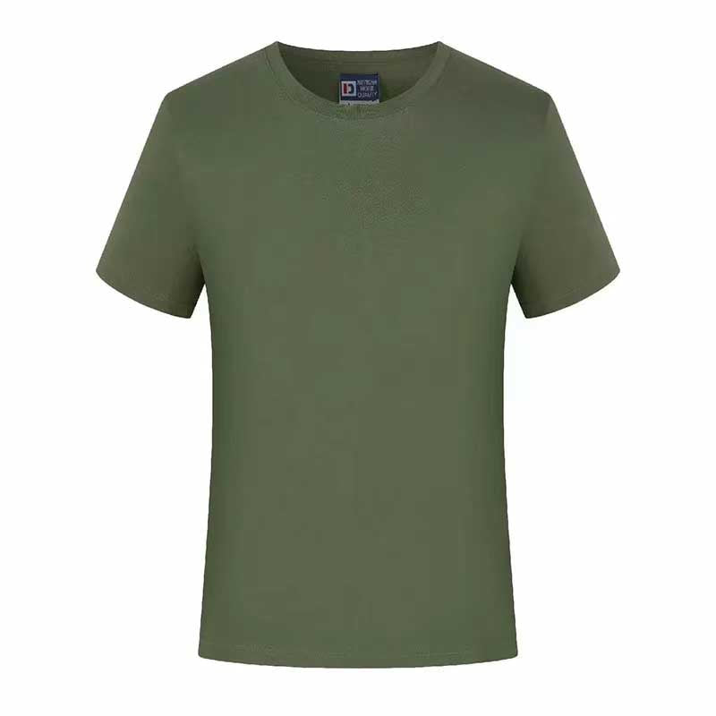 Men's Casual Solid Color Retro Round Neck Overalls Short Sleeve T-Shirt