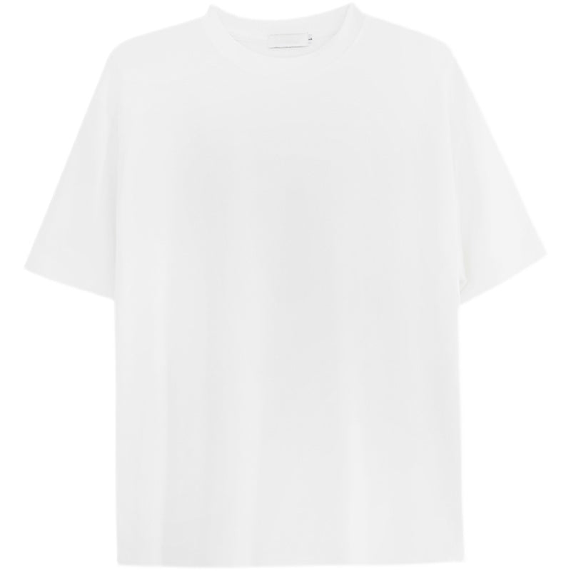 Loose and Versatile Round Neck Solid Color T-shirt