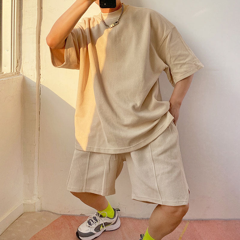 Men's Two Piece T-Shirt and Short Sleeve Shorts