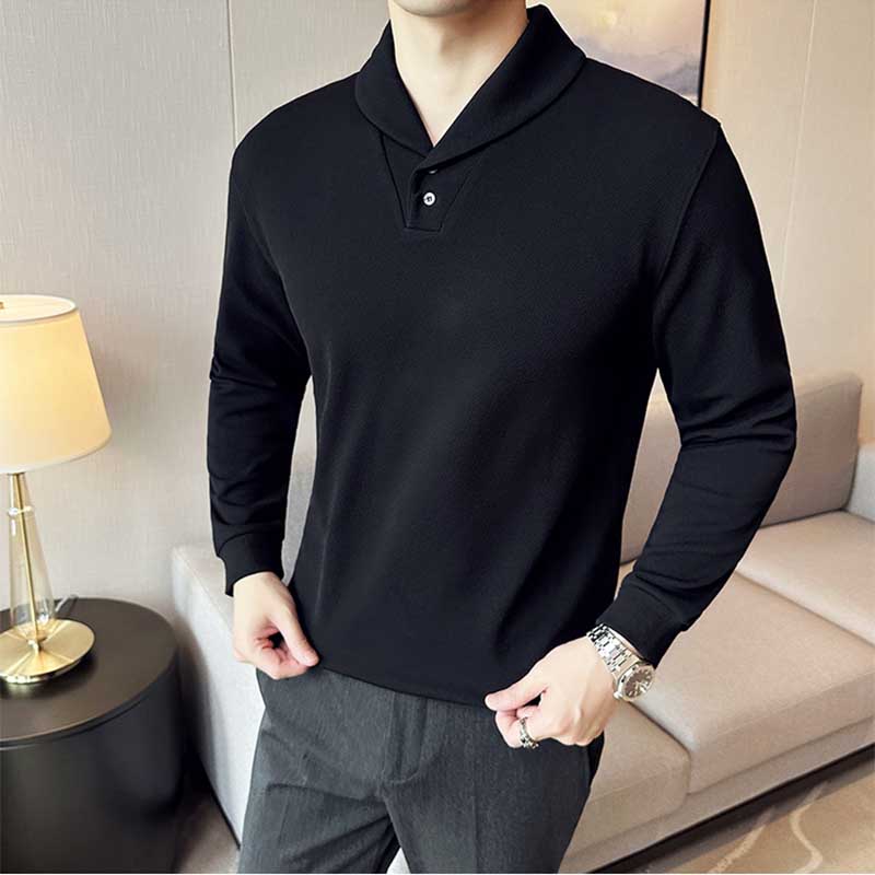 Men's Business Casual Slim Fit Collared T-Shirt