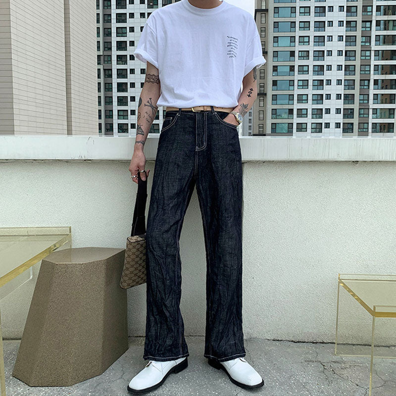 Crew Neck Letter Print Short Sleeve T-Shirt